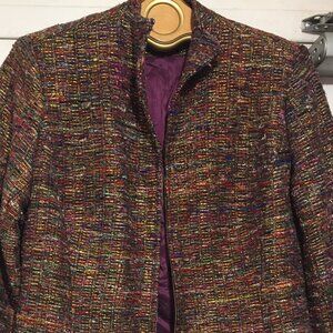 MIKANE MULTICOLOR SILK JACKETS SIZE 6
